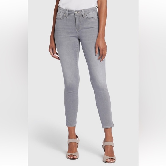NYDJ Ami Side Slit Ankle Skinny Jeans in Rocksand Size 14 NWT - Picture 1 of 8
